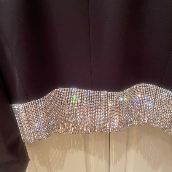 Gorgeous Alice and Olivia rhinestone trimmed short jacket.  Fabulous! - Picture 8 of 15